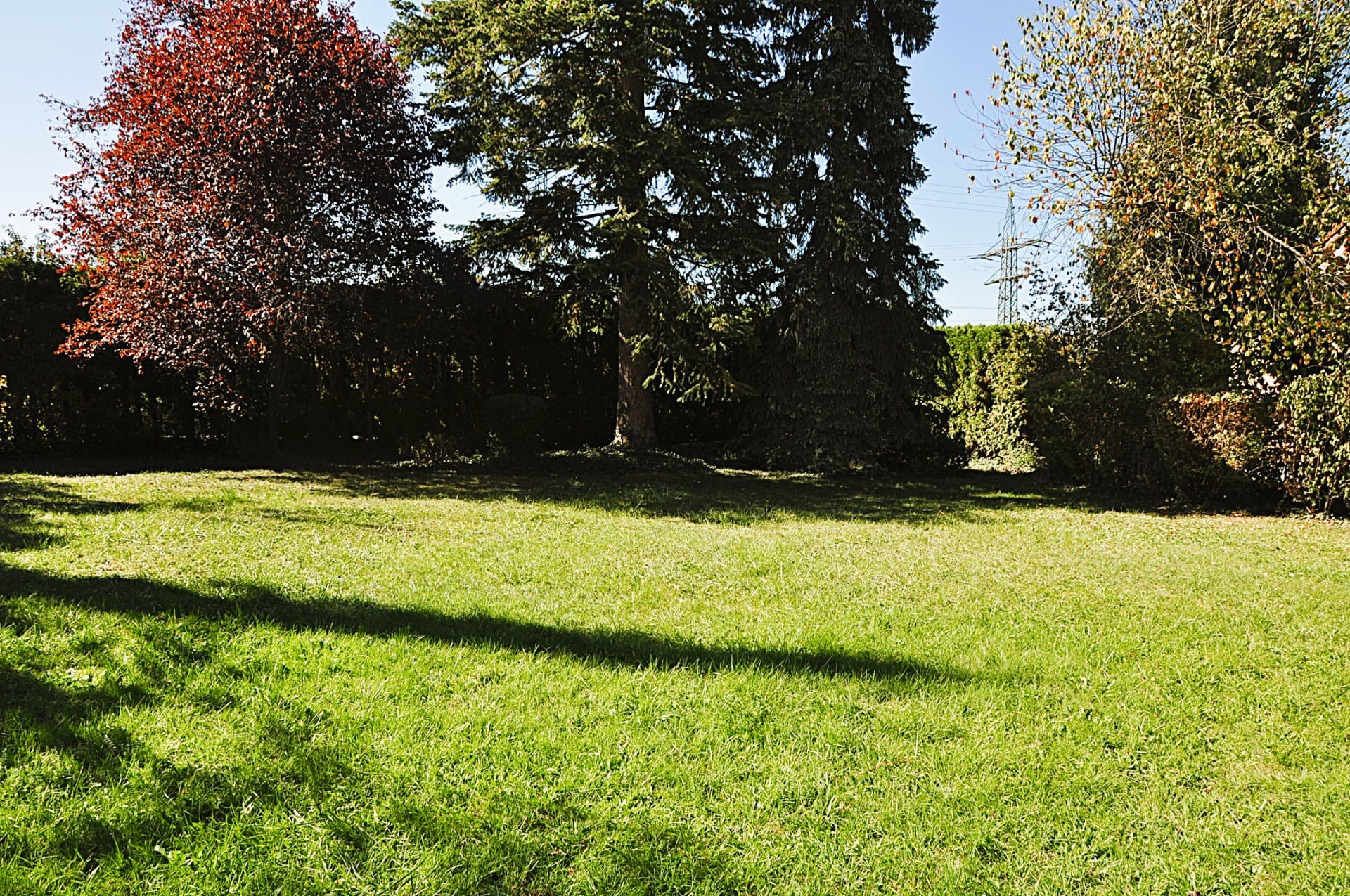 Kleiner ruhiger Park am Haus