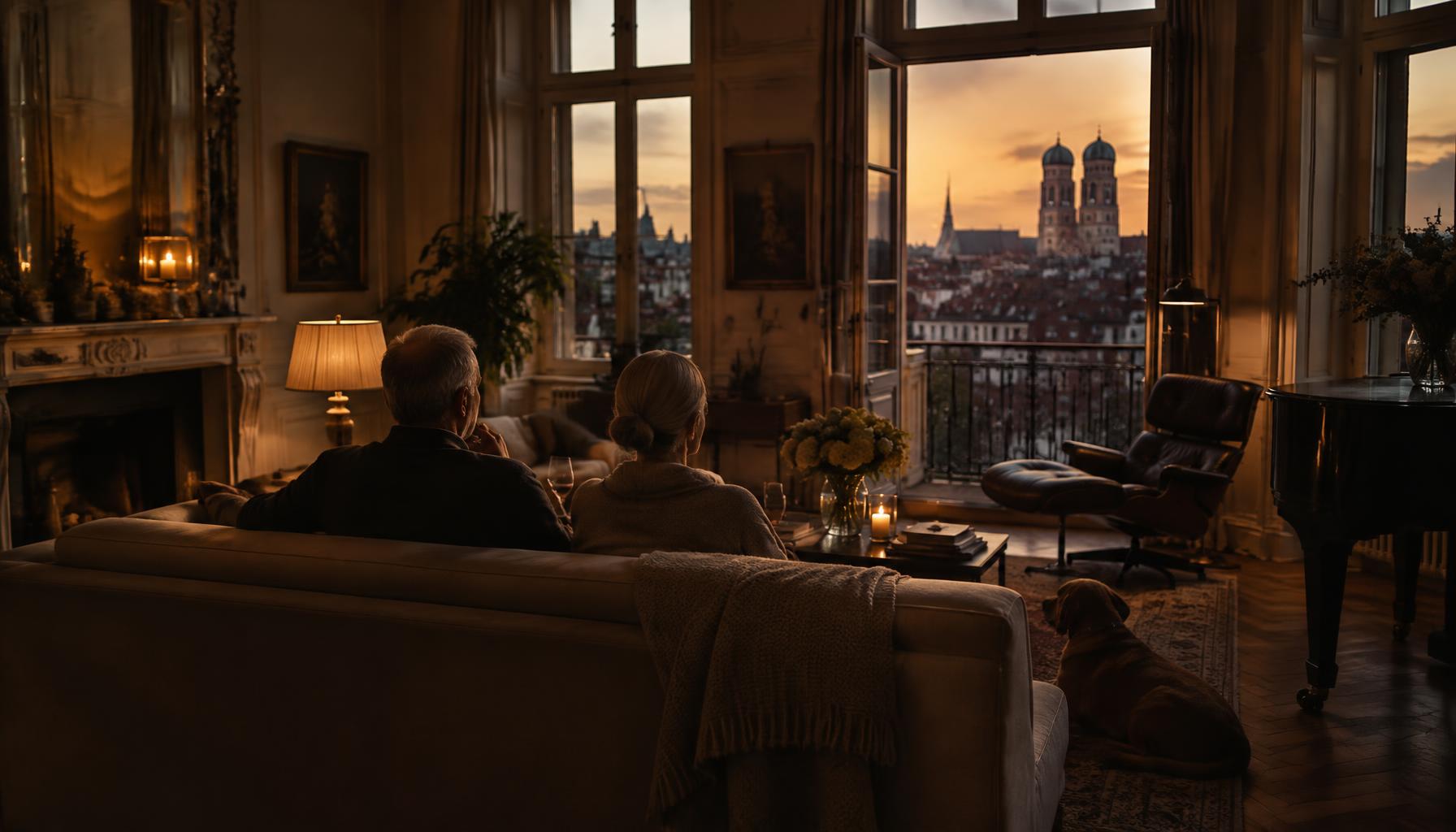 Teilverkauf München — Eigentümer bleiben in ihrer Wohnung – KI-generiertes Symbolbild