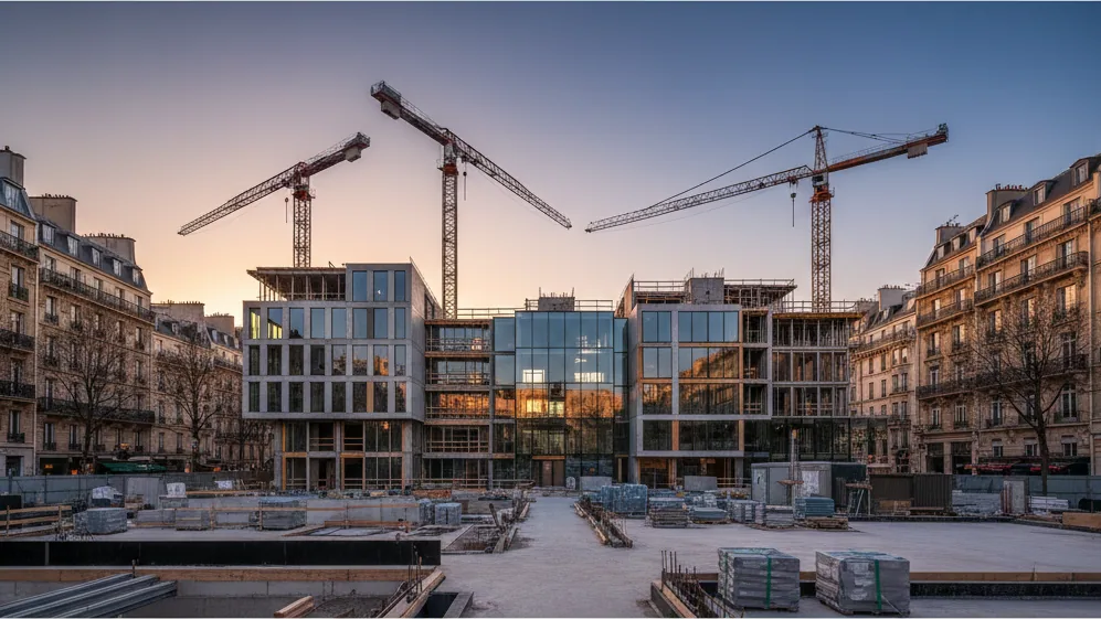 Baugenehmigung für Hochhaus-Projekt WIEWEIL am Holzmarkt erteilt – KI-generiertes Symbolbild