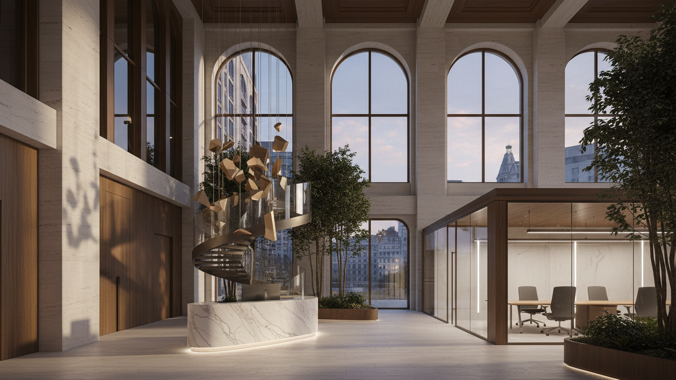 Oppenhoff & Partner mietet 2.855 m² Bürofläche im Objekt „Amalie“ in München – KI-generiertes Symbolbild