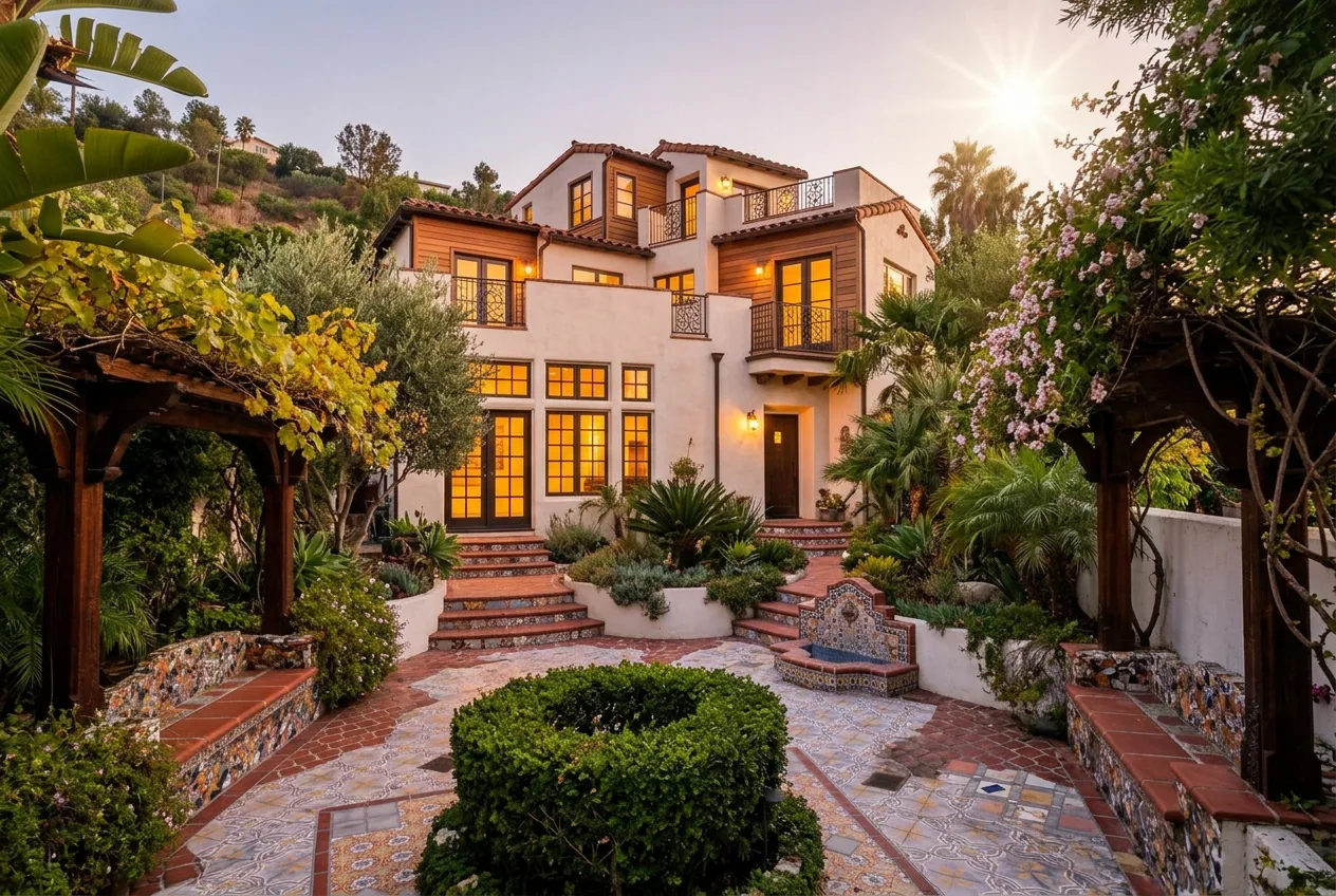 Regisseur David Ayer bietet sein Anwesen in Silver Lake für 2,995 Millionen US-Dollar an – KI-generiertes Symbolbild