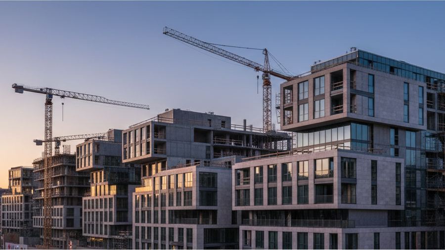 Deutsche Reihenhaus AG entwickelt drittes Projekt in Frankfurt am Main – KI-generiertes Symbolbild