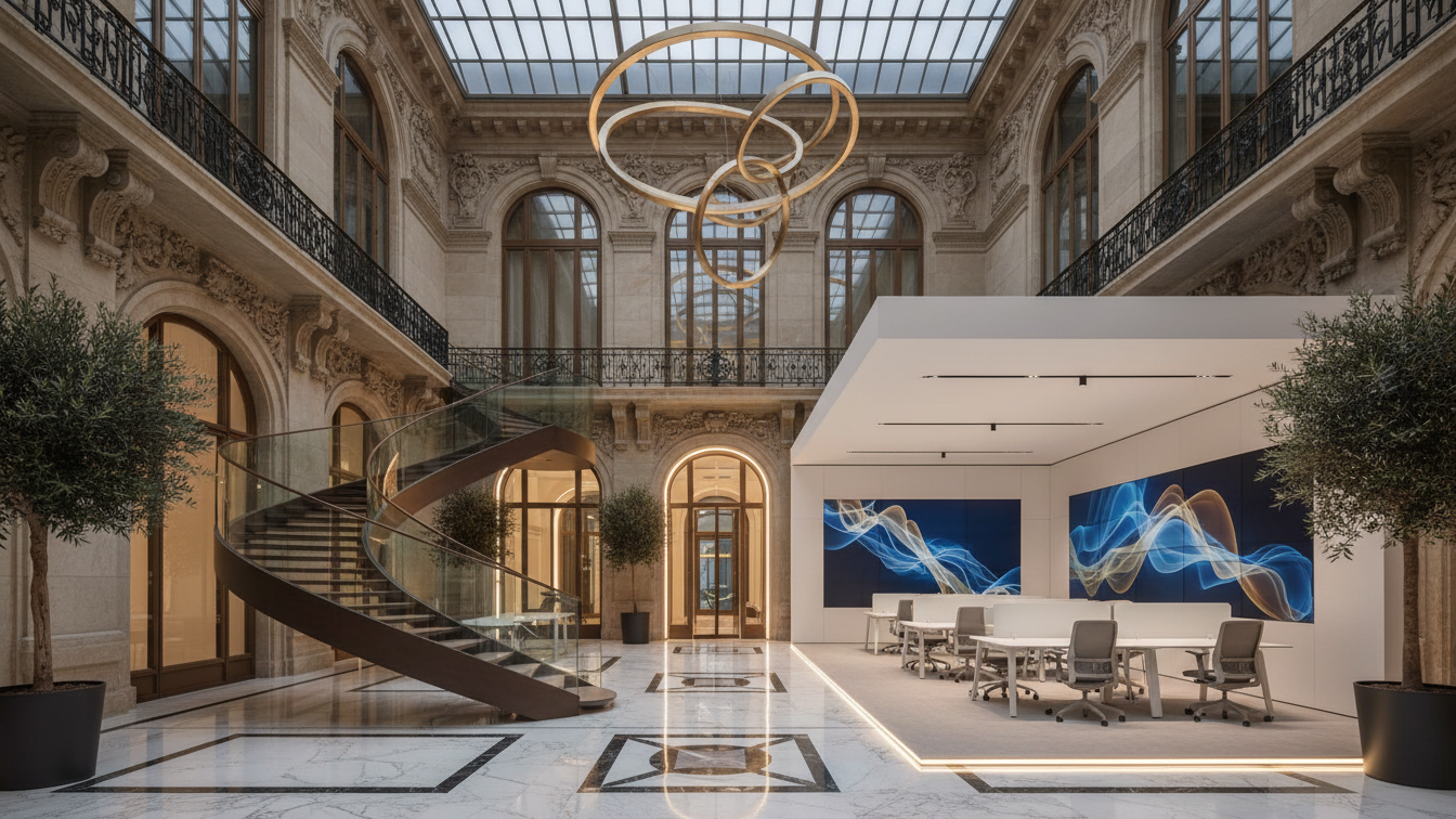 Uniper wird Ankermieter im „NEW HEART on the block“ in Düsseldorf – KI-generiertes Symbolbild