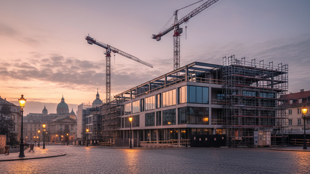 City 1 Group: Rohbaufortschritt beim Wohnbauprojekt NUMO in Frankfurt