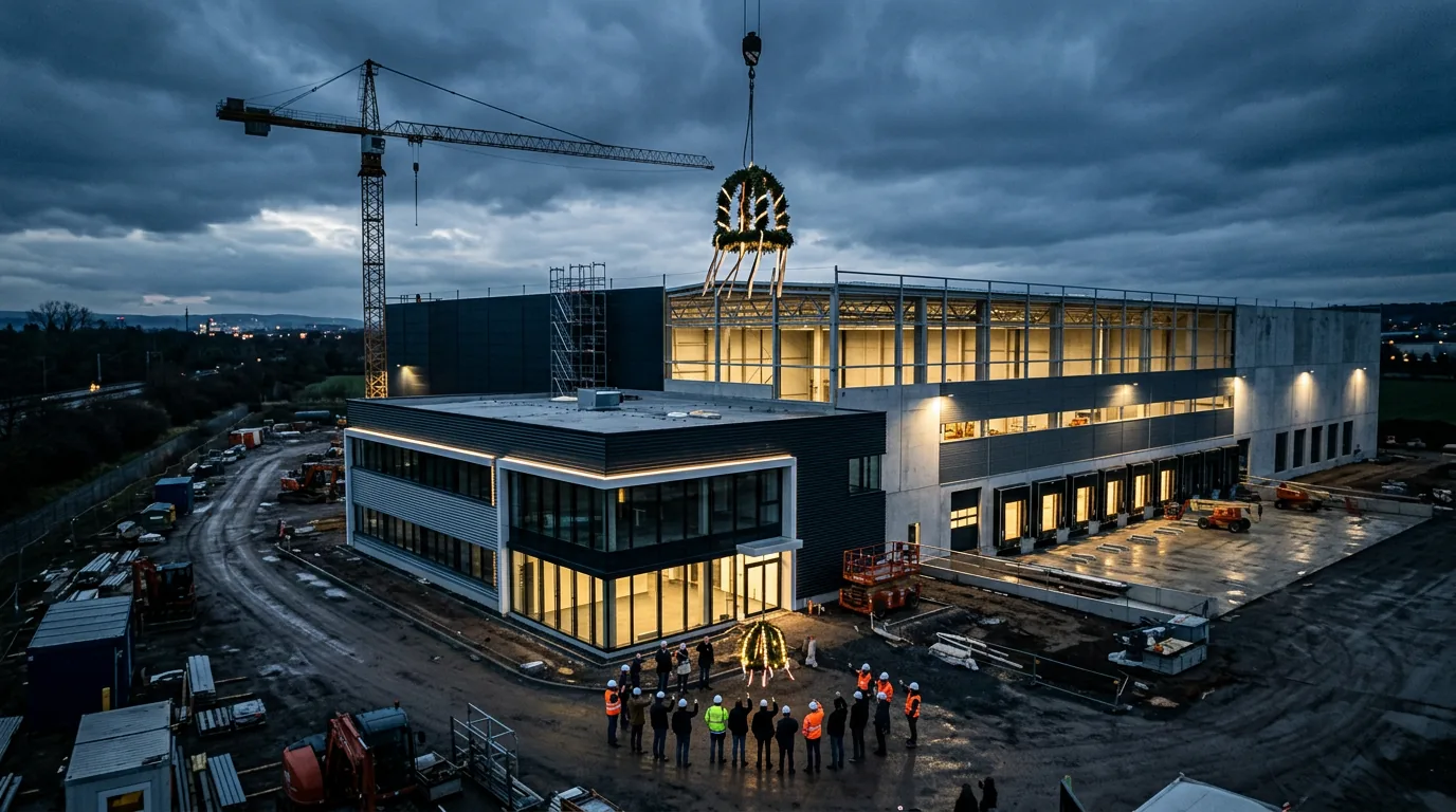 Panattoni Park Mainz Süd: Richtfest markiert Fortschritt bei Logistikentwicklung nahe Mainz