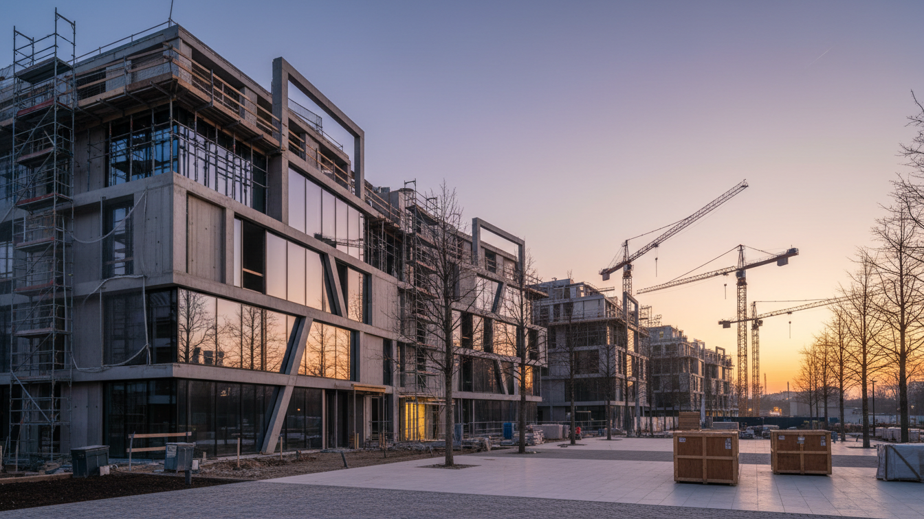 Energetische Revitalisierung von Wohnimmobilien in Köln-Niehl durch Goldbeck Technical Solutions – KI-generiertes Symbolbild