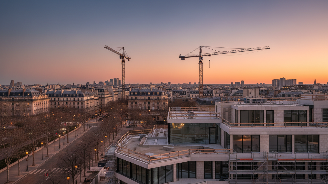 Goldbeck Sustainability Consulting schafft Dekarbonisierungsgrundlage für europäisches Immobilienportfolio – KI-generiertes Symbolbild