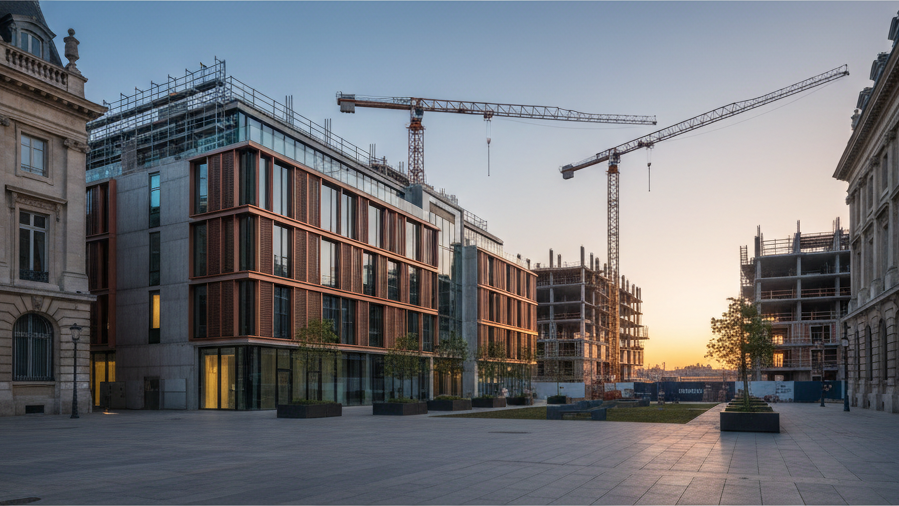 Grundsteinlegung für das Baufeld 5 „LEO & LEA“ im Löwitz Quartier in Leipzig – KI-generiertes Symbolbild