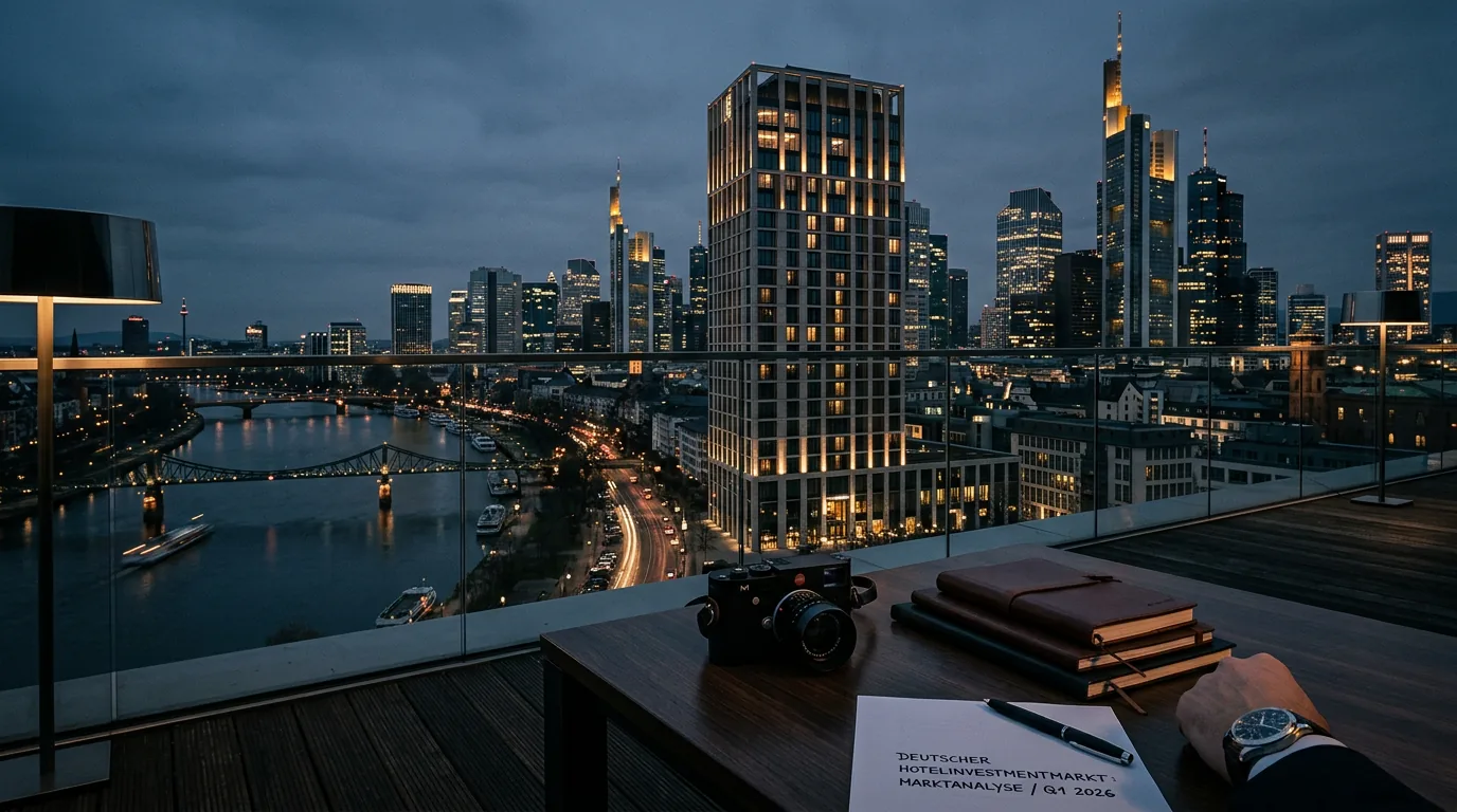 Deutscher Hotelinvestmentmarkt: Moderate Renditekompression und strukturelle Verschiebungen im 1. Quartal 2026