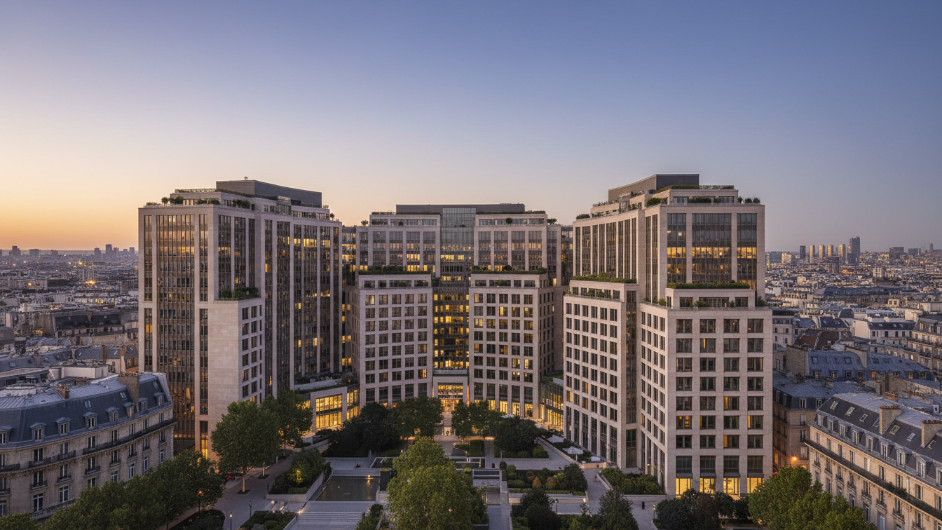 Real Capital Solutions legt $350 Millionen Fonds für notleidende Büroimmobilien auf – KI-generiertes Symbolbild