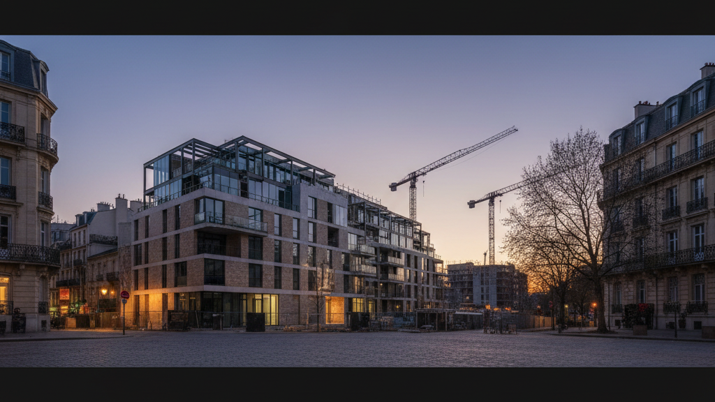 ZBI Gruppe übernimmt Fertigstellung des Stadtquartiers Central 378 in Düsseldorf – KI-generiertes Symbolbild